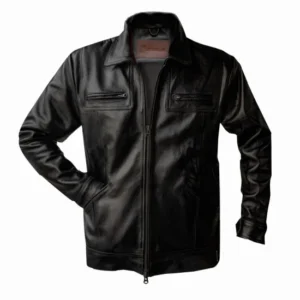 Black Biker Leather Jacket